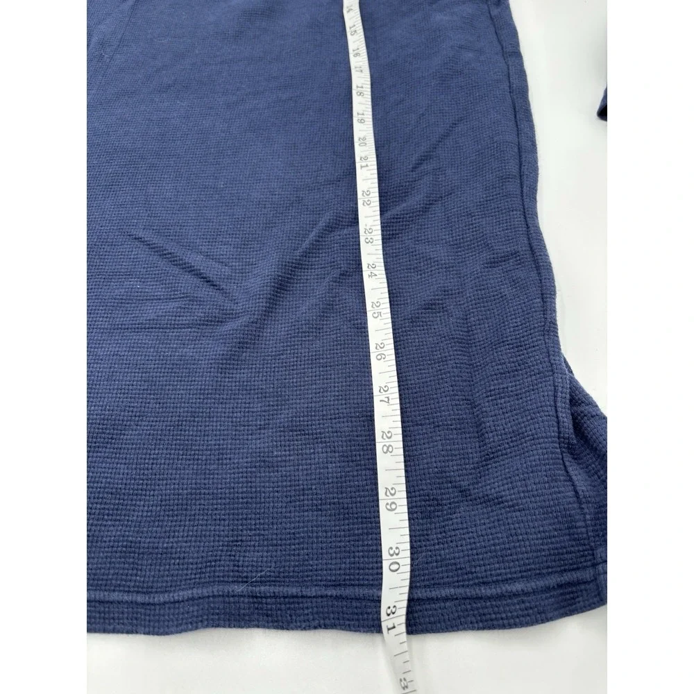 Polo Ralph Lauren Waffle Knit Thermal Shirt Men's 2XL Navy Crew Neck Cotton